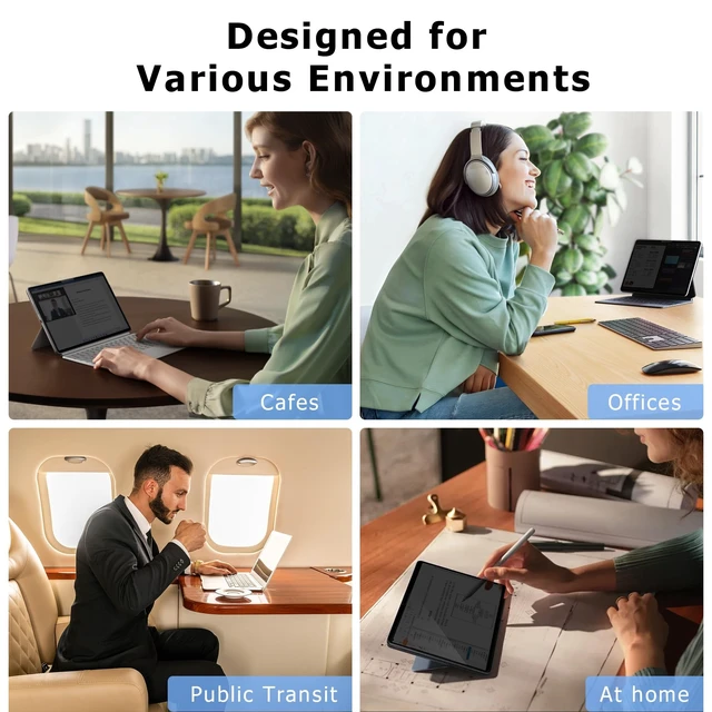 Alt view image 4 of 5 - Megoo MagShield Magnetic Privacy Screen for Surface Laptop 6 13.5"