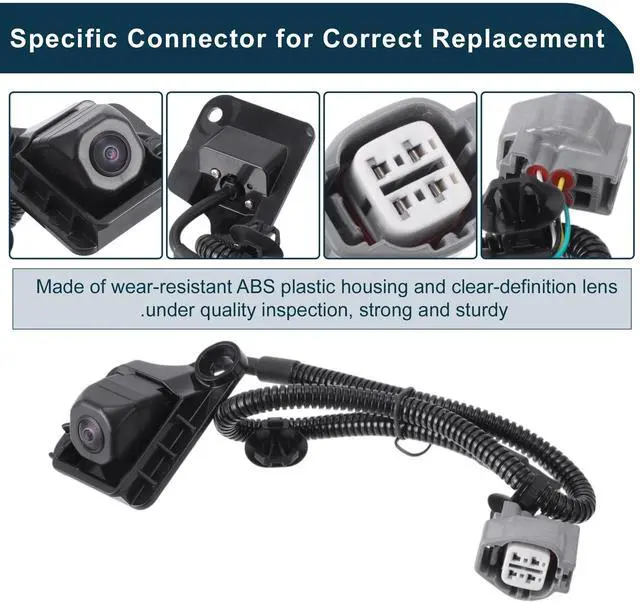 Alt view image 4 of 5 - A ABSOPRO Car Park Assist Camera Rear View Backup Reverse Camera for Toyota Tundra 2010-2013 No.86790-34030/86790-34031