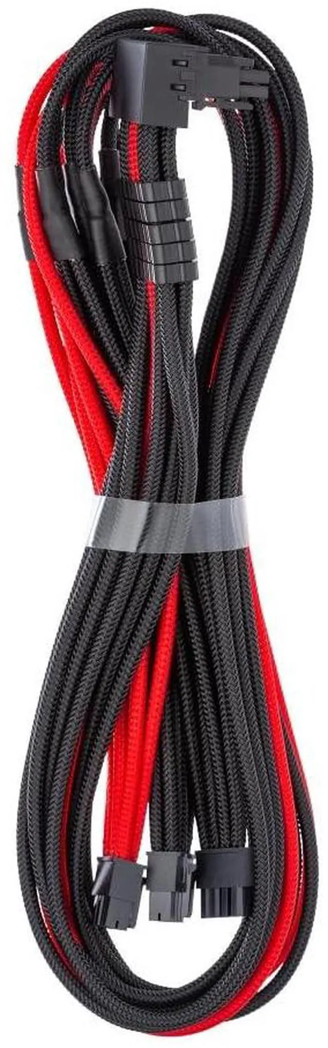 Main image of CableMod C-Series Pro ModMesh Sleeved 12V-2x6 12VHPWR 90 StealthSense PCIe Cable for Corsair Type 5 RMX Shift - Variant B (Black + Red, 90 16-pin to Triple 8-pin, 65cm)