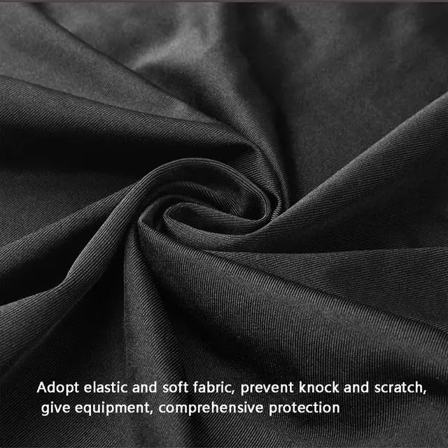 Alt view image 3 of 5 - Indoor TV dust cover, elastic fabric with adjustable size, Suitable for most brands of 40-45 inch flat or curved TVs (Black, 40 - 45 inches)