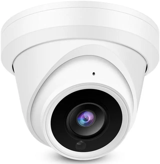 Main image of Real HD 8MP 4K PoE IP Security Turret Camera Outdoor 98Ft IR Night Vision, 2.8mm Wide Angle 105 FOV, H.265, Waterproof IP66, Metal Housing IP Camera, NDAA Compliant