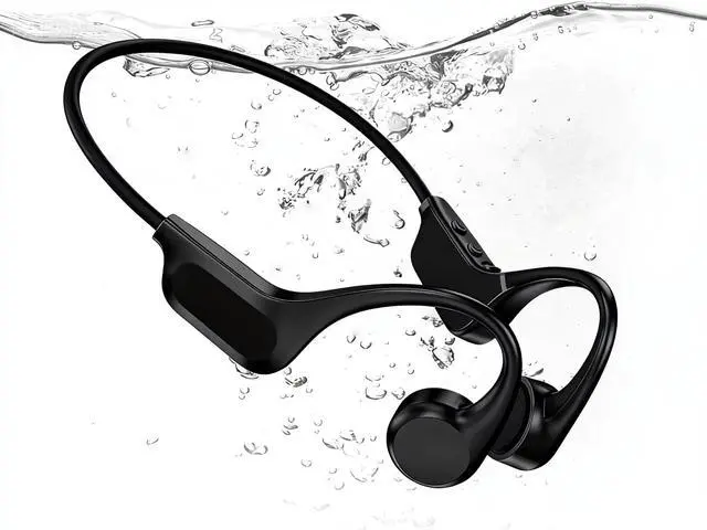 Main image of 2026 Upgrade Bone Conduction Headphones-SwimBeats, IP68 Waterproof Swimming Headphones^^ 32GB Storage^^ BT 6.0^^ 28g Lightweight^^ 8H Battery, Open-Ear Headphones for Swimming, Running, Cycling(Black)