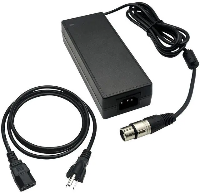 Main image of 16V 10A (160W) AC/DC Power Supply with an XLR 4-Pin Female Connector Compatible with Sony F55, Panasonic GH4, Blackmagic, or Canon C500 MKII / C700 16V Power Supply Cord Cable Charger PSU