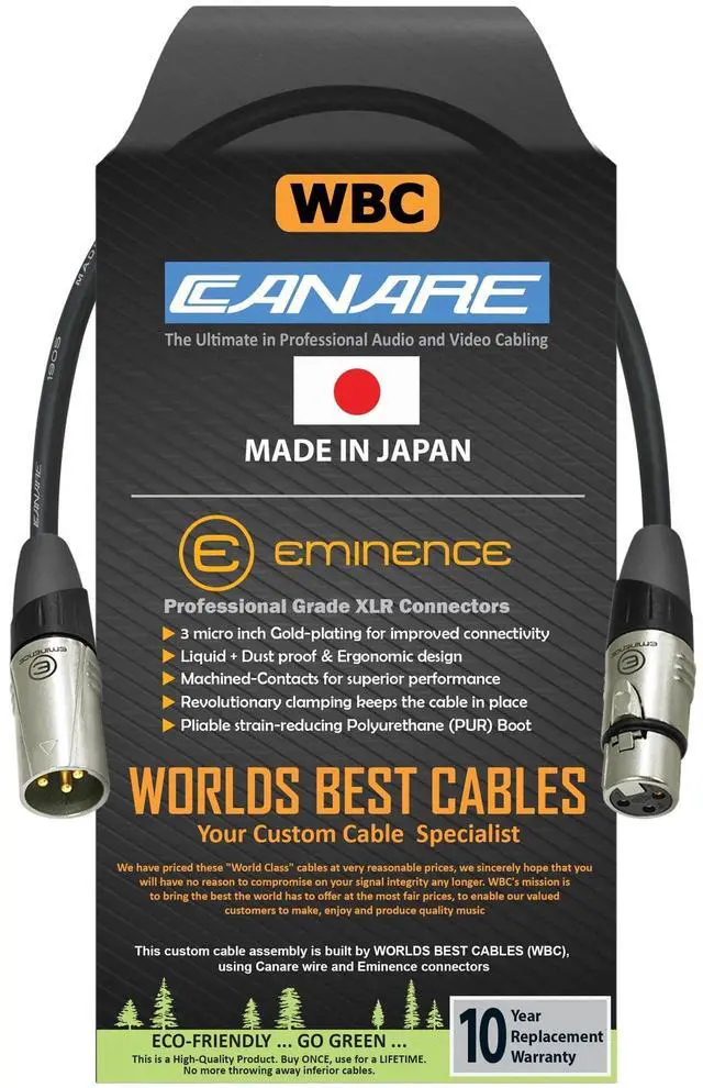 Main image of Custom Made - Audio Cable Bundle - Mogami 2524 & Canare 4S11 with Amphenol & Eminence Locking RCA Plugs