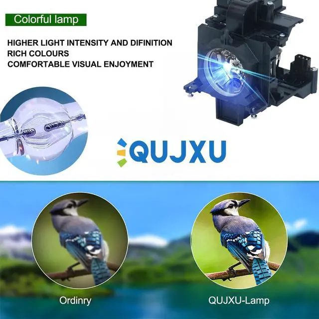 Alt view image 2 of 5 - QUJXU POA-LMP136 Assembly with Genuine OEM Bulb Inside Projector Lamp Assembly with Original Bulb Inside Compatible with Sanyo PLC-WM5500 PLC-WM5500L PLC-XM150 PLC-XM150L PLC-ZM5000 PLC-ZM5000L