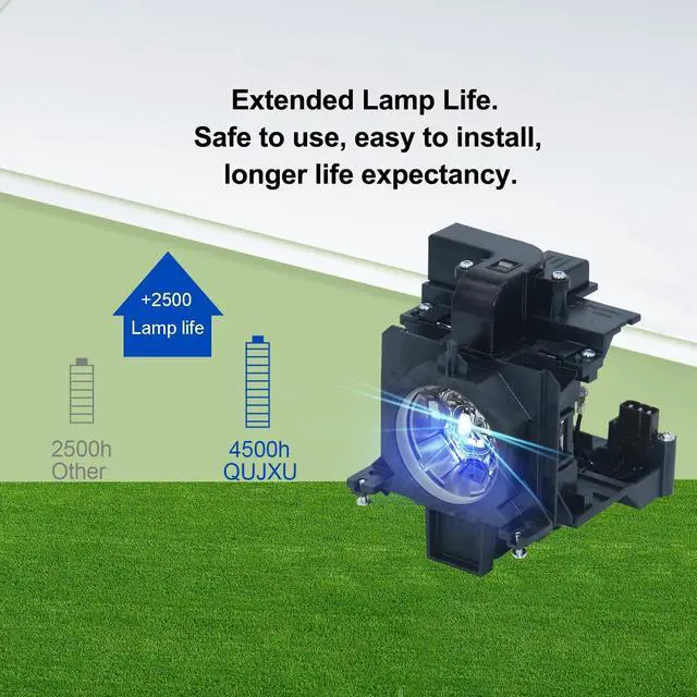 Alt view image 3 of 5 - QUJXU POA-LMP136 Assembly with Genuine OEM Bulb Inside Projector Lamp Assembly with Original Bulb Inside Compatible with Sanyo PLC-WM5500 PLC-WM5500L PLC-XM150 PLC-XM150L PLC-ZM5000 PLC-ZM5000L