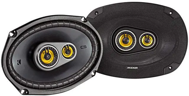Main image of Kicker CS Series 150 Watt 6 x 9 Inch Car Audio Coaxial Speaker Pair, Black