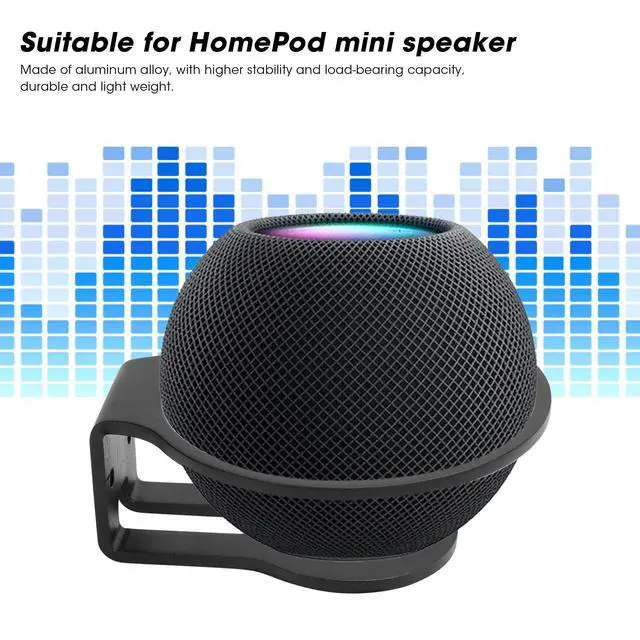Alt view image 2 of 5 - eboxer-1 Wall Mount for HomePod Mini, Wall Mount Shelf for HomePod, Aluminum Alloy Mini Speaker Wall Mount Holder, Speaker Stand, Accessories for Homepod Mini (Silver)