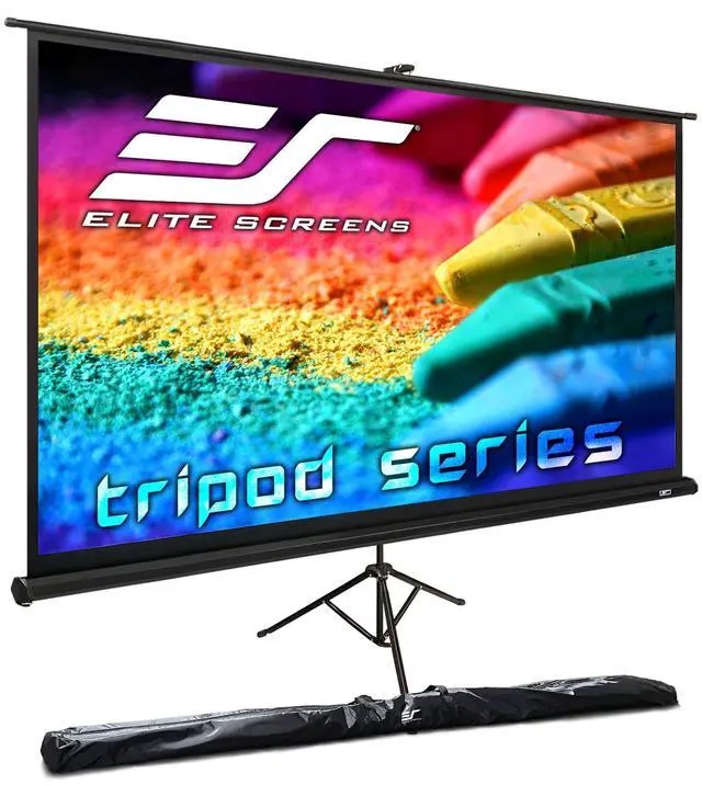 Main image of Elite Screens Tripod Series, 72-INCH 16:9, Indoor Outdoor Projector Screen, 8K / 4K Ultra HD 3D Ready, 2-Year Warranty, T72UWH
