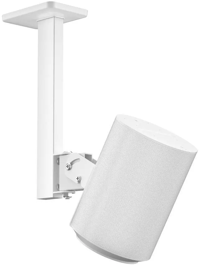 Main image of Yibracki Speaker Mount for Sonos Era 100 and Era 100 SL Ceiling Mount Tilt +15/-30 & Swivel 90 Adjustable for Sonos Era 100 Mounting for Better Sound Included Screw Kits Easy to Install, White