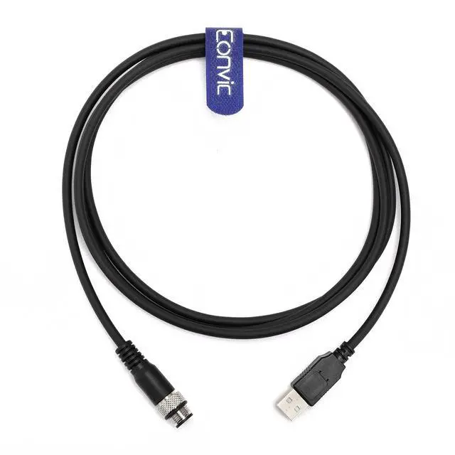 Alt view image 4 of 5 - Eonvic Industrial M12 5 Pin A Code Male to USB 2.0 Male Data Connection Cable High Flex Shielded Moulded IP67 Waterproof Cable 5M