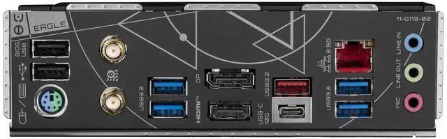 Alt view image 5 of 5 - Gigabyte Z790 EAGLE AX Intel 1700 Socket Motherboard, ATX, 4x DDR5 Slots, 3x M.2 Sockets, 2x USB-C Port, Fitted I/O Shield, 2.5GbE LAN, Wi-Fi 6E, 1x DisplayPort / 1x HDMI Port