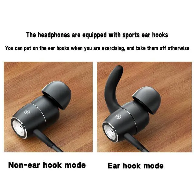 Alt view image 3 of 5 - Wired Earbuds Super Bass Noise-Canceling in-Ear Headphones With ENC Mic