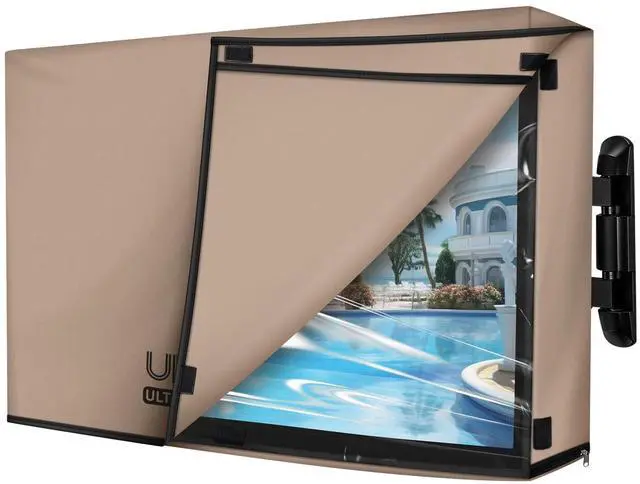 Main image of ULTCOVER Waterproof Outdoor TV Cover with Clear Front Flap for 28-32 inch Outside Flat Screen Televisions