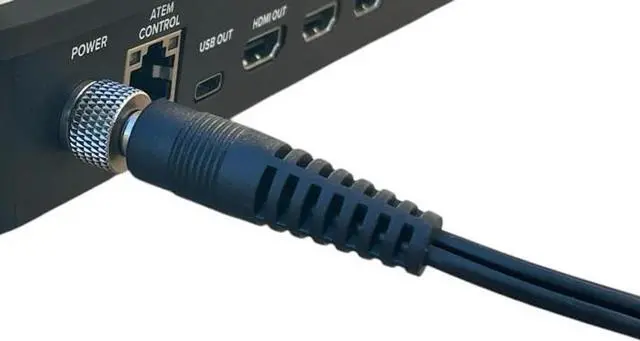 Alt view image 3 of 5 - Threaded Lock AC Adapter Compatible with Blackmagic Design ATEM Mini Pro and ATEM Mini Pro ISO