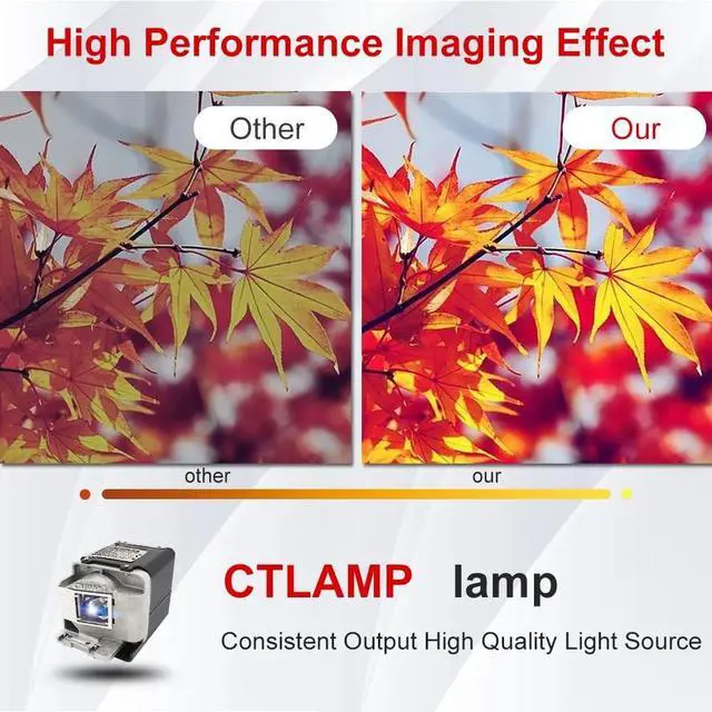 Alt view image 4 of 5 - CTLAMP A+ Quality VLT-XD700LP / 499B058O10 Replacement Projector Lamp Bulb with Housing Compatible with Mitsubishi FD730U WD720U XD700U FD730U-G UD740U