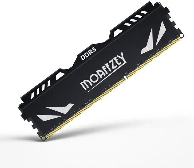 Main image of Moaffzey 8GB DDR3 RAM 1600MHz PC3-12800 CL11 Desktop Computer Memory, 240-Pin 1.5V 2Rx8 Dual Rank Non-ECC Unbuffered PC Computer RAM Stick Upgrade - Black