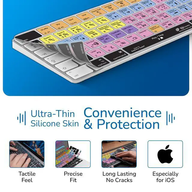 Alt view image 3 of 5 - KB Covers Avid Pro Tools Keyboard Cover Compatible with Wireless Magic Keyboard (2016+) ^^ Ultra Thin Dust Water & Dirt Resistant Silicone Skins