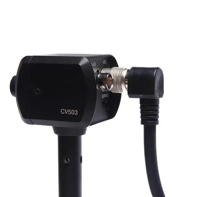 Alt view image 3 of 5 - XLCS Designs 12 Pin Hirose Cable, 90 Degree Right Angle Male to Female Pigtail, 50cm Length, Black, POV, Face Cam, Streaming and Broadcast, Compatible with Marshall Style Cameras
