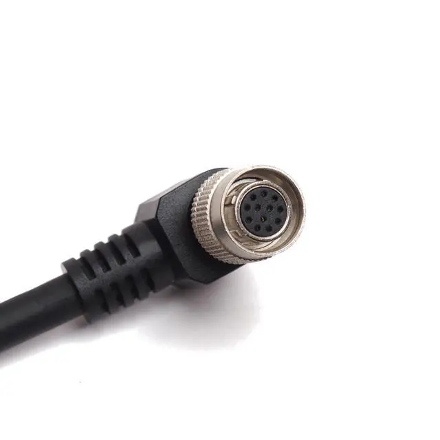 Alt view image 5 of 5 - XLCS Designs 12 Pin Hirose Cable, 90 Degree Right Angle Male to Female Pigtail, 50cm Length, Black, POV, Face Cam, Streaming and Broadcast, Compatible with Marshall Style Cameras