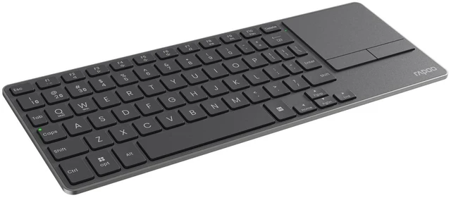 Main image of Rapoo Mini Wireless Keyboard with Touchpad, Multi-Device HTPC Keyboard for PC-Connected TV/Tablet/Steam Deck/Gaming Console/Raspberry Pi/Mini PC - Support Touch Gestures for Windows & Mac