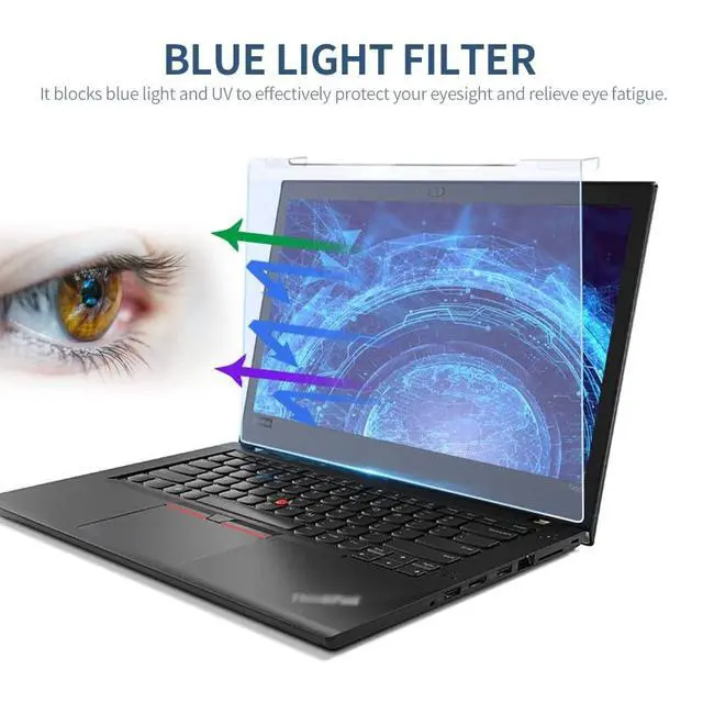 Alt view image 3 of 5 - HXBER Laptop Screen or Hanging Blue Light Blocking Anti-UV High-Transmittance Film for 15.6'' Laptop with 16:9 Aspect Ratio