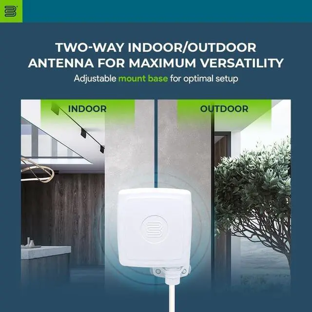 Alt view image 3 of 5 - Bolton Technical Beacon 4G Directional Panel Antenna 7 dBi External Antenna for 4G Routers & T-Mobile Home Internet,698-2700 MHz with N-Female Connector and 10 in Cable for Indoor or Outdoor Use