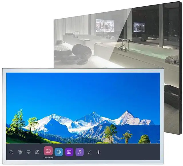 Main image of elecsung 27inch Smart Mirror Bathroom TV 1080P Waterproof webOS System with Integrated HDTV(ATSC) Tuner, Built-in Speakers, Wi-Fi and Bluetooth, SS270U23, 2026 Model