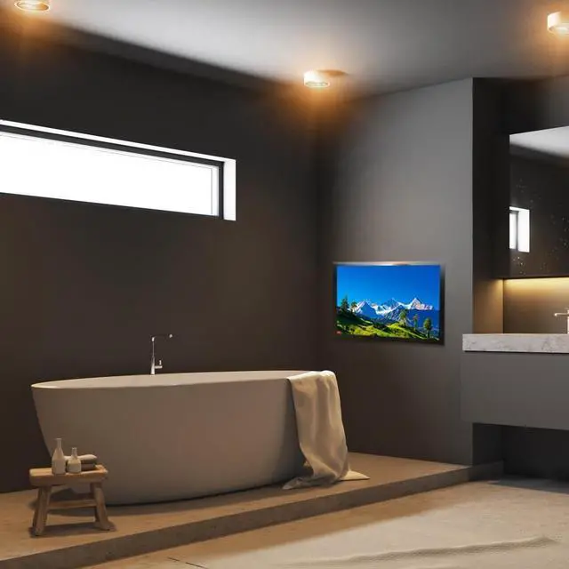 Alt view image 3 of 5 - elecsung 27inch Smart Mirror Bathroom TV 1080P Waterproof webOS System with Integrated HDTV(ATSC) Tuner, Built-in Speakers, Wi-Fi and Bluetooth, SS270U23, 2026 Model