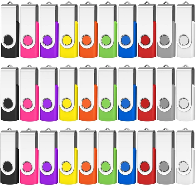 Main image of 256MB USB Flash Drive 100 Pack, AreTop Premium USB2.0 Swivel Memory Stick