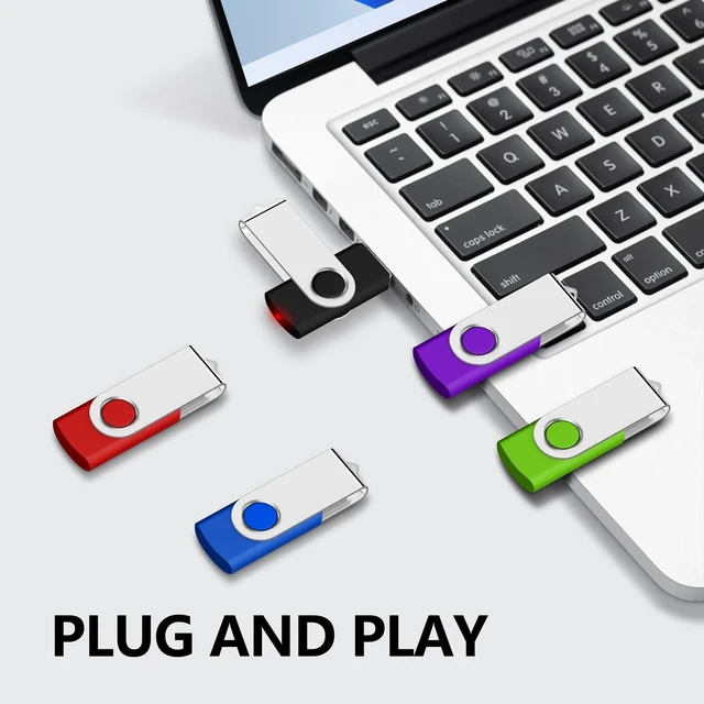 Alt view image 2 of 5 - 256MB USB Flash Drive 100 Pack, AreTop Premium USB2.0 Swivel Memory Stick