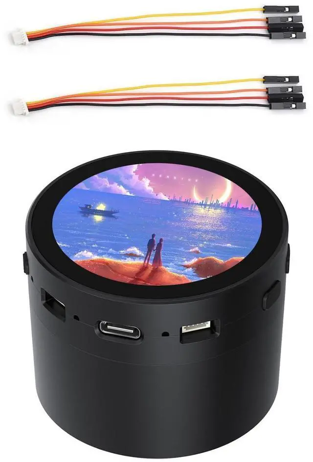 Main image of KLAYERS RP2350 Development Board with 1.85-inch Round LCD,360360, 65K Color, Dual-core and Dual-Architecture Designand, Multiple Peripheral interfaces (UART, I2C, SPI, ADC, PWM),with Speaker Box