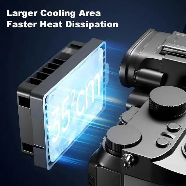Alt view image 2 of 5 - Mcoplus CF-02 Semiconductor Radiator Camera Heatsink Cooler Fan for Sony for Cano for Fuji for Nikon, Camera Cooling Fan for A7M4 ZVE1 A6700 A7C2 ZV E10 ZV1 for XT4 for R6 R7(Without Digital Display)