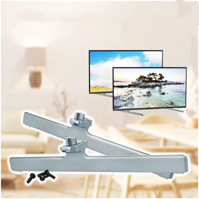 Alt view image 3 of 3 - ZdalaMit Replacement Base Stand for Hisense Smart TV 55U6H 65U6H, Non-Slip TV Legs for Hisense 55"" 65"" 4K UHD Smart Google TV 55U6H 65U6H, Table Top TV Stand for Hisense TV 55U6H 65U6H, Gray