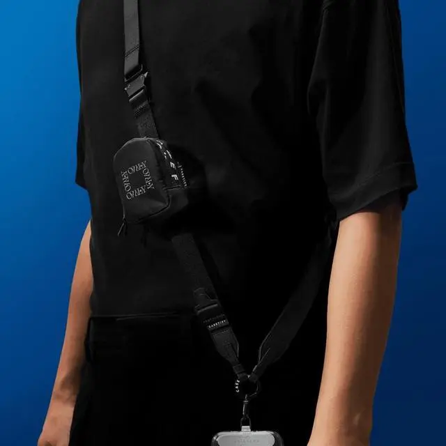 Alt view image 3 of 3 - CASETiFY Earbuds Pouch - Chrome Doodles - Black