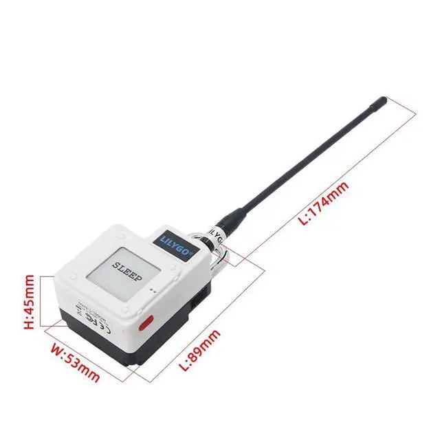 Alt view image 5 of 5 - LILYGO T-Echo Plus LoRa 915Mhz TTGO Development Board with 1.54 inch SPl E-Paper Display (White with BME280 Sensor)