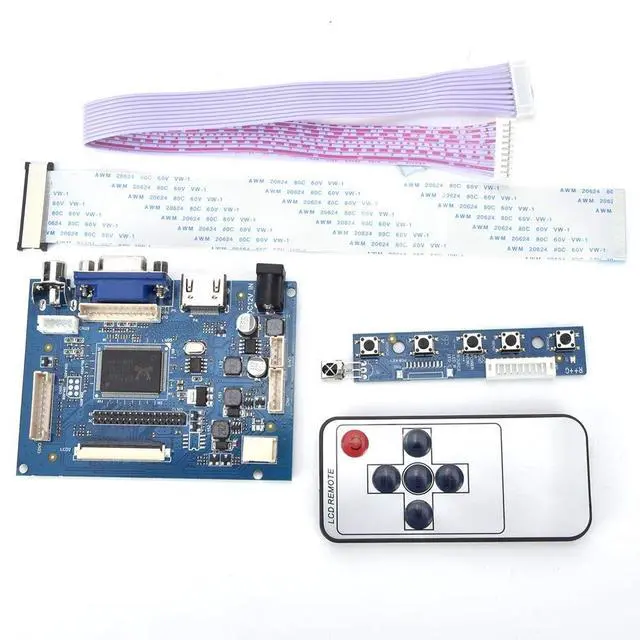 Alt view image 5 of 5 - LCD Driver Board, Universal 40 Pins 9V-24V HDMI VGA 2AV Input LCD Controller Board, for AT070TN92 LED Panel AT065TN14