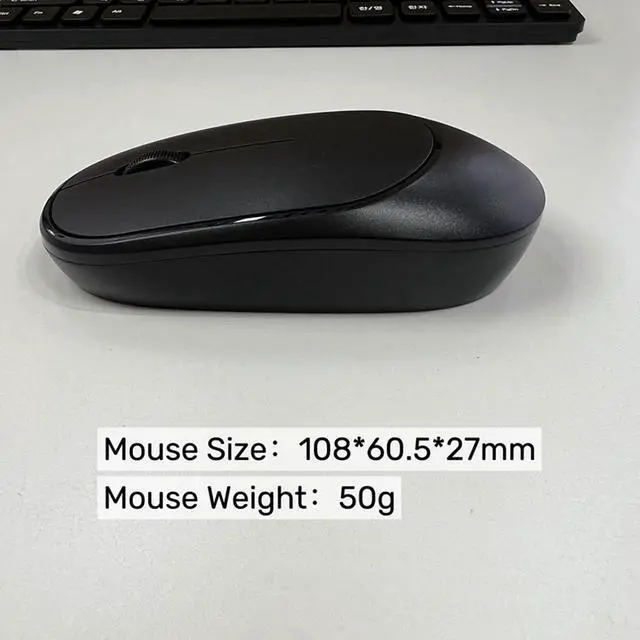 Alt view image 4 of 5 - Yoidesu Wireless Russian Keyboard and Mouse Combo 78 Key Slim 2.4G Set with Silent Mouse and USB Receiver for PC Laptop Home Office Use, Mini Wireless Keyboard and