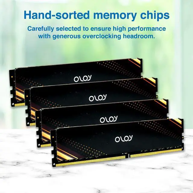 Alt view image 5 of 5 - OLOy DDR4 RAM 16GB (2x8GB) 2666 MHz CL19 1.2V 288-Pin Desktop UDIMM (MD4U0826190BB1DA)