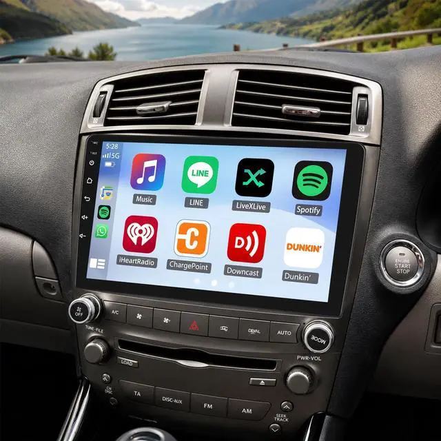 Main image of 4+64G Car Radio for Lexus IS250 IS300 IS200 IS220 IS350 2005-2012 Wireless Carplay Android Car Stereo, 10 Inch Touschscreen with Android Auto 5G WiFi GPS Navigation AHD Backup Camera FM RDS