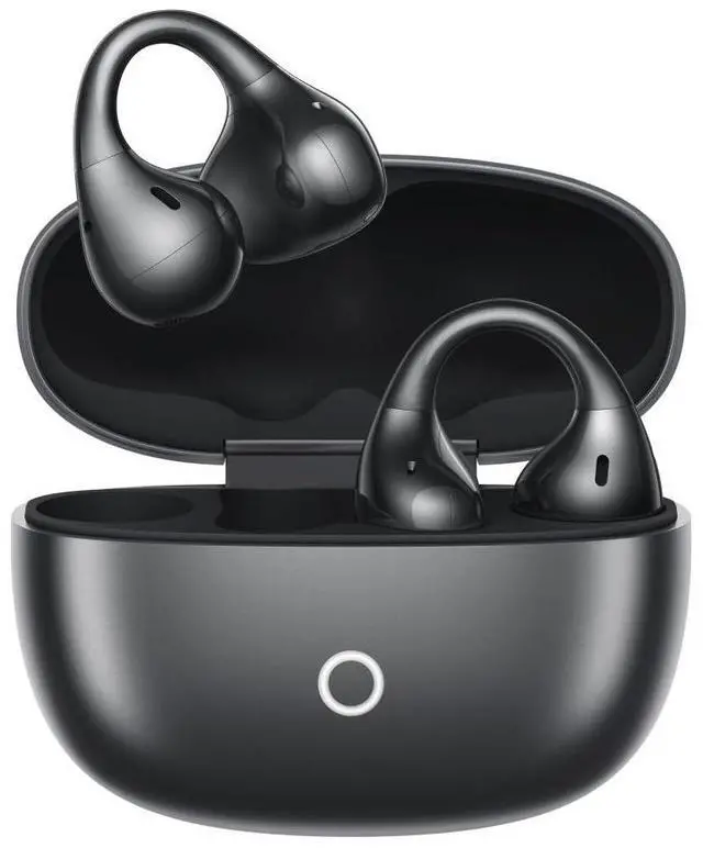 Main image of realme Buds Clip Open-Ear Wireless Earbuds, 11mm Dual Magnet Drivers, 3D Spatial Audio, 36H Playtime, AI ENC, IP55, 45ms Low Latency (Titanium Black)