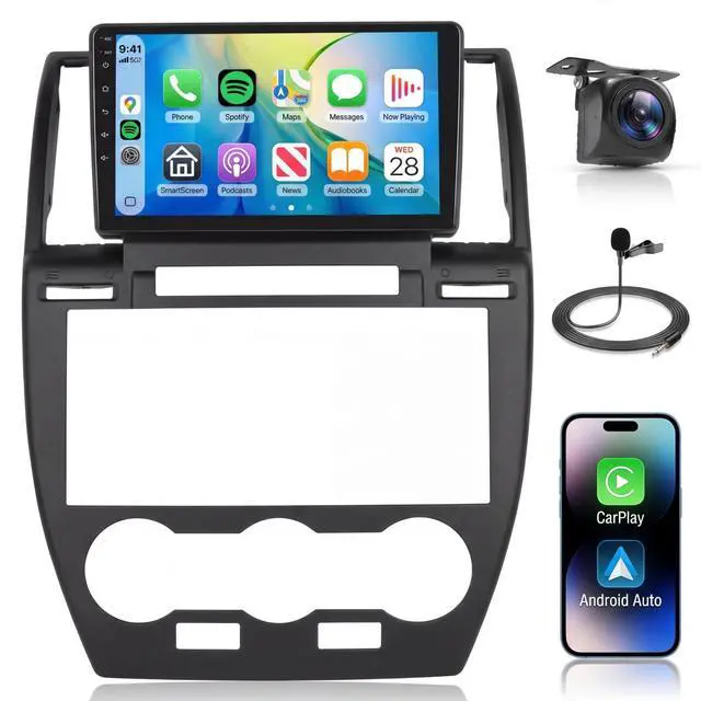 Main image of Radio for Land Rover Freelander 2 LR2 2007-2012 Car Stereo with Wireless Carplay Android Auto,5.0 Bluetooth,32EQ,9inch 1280x720P IPS Touch Screen,Android 15,FM/RDS GPS WiFi HD Backup Camera
