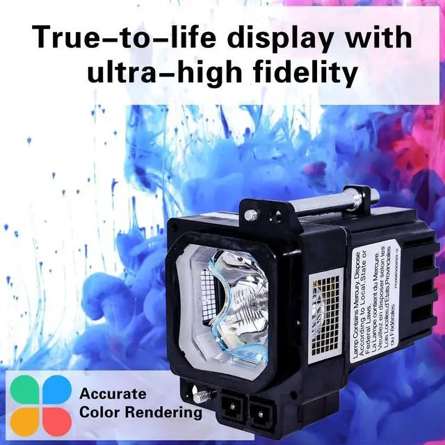 Alt view image 3 of 5 - SRZOBYU BHL-5010-S Replacement Projector Lamp Bulb for JVC DLA-20U DLA-HD350 DLA-HD550 DLA-HD750 DLA-HD950 DLA-HD990 DLA-RS10 DLA-RS15 DLA-RS20 DLA-RS25 DLA-RS35 Projector Lamp with Housing
