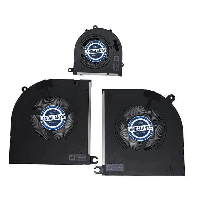 Alt view image 2 of 5 - LANDALANYA Replacement CPU+GPU+GUP Secondary Cooling Fan for Dell Alienware M18 M18X R1 Laptop MG75091V1-C110-S9A MG75091V1-C140-S9A EG50060S1-C690-S9A NS8CC26 NS8CC25 DC12V 0.41A NS55C15 DC5V 0.34