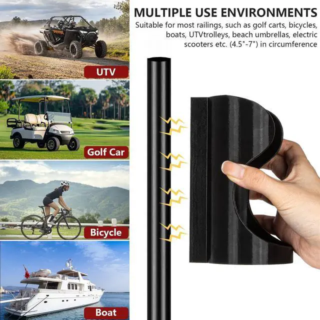 Alt view image 5 of 5 - Magnetic Speaker Mount Compatible with JBL FLIP 5/6/7 & Sonos Roam, Heavy-Duty, Weatherproof Holder for Golf Cart, RV, Boat, Easy Install Accessory