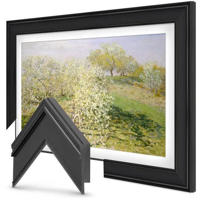 Main image of Black 50" Premiere Deco TV Frame - Compatible ONLY with Samsung The Frame TVs (Fits 2021-2026, LS03A, LS03B, LS03C, LS03D, LS03FA)