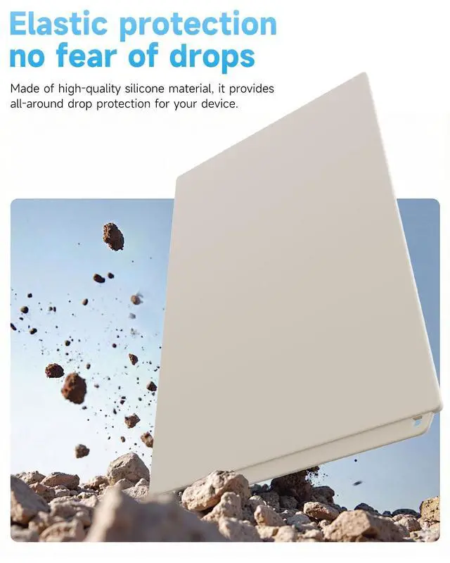 Alt view image 3 of 5 - Tedubax Protective Cover Case for Starlink Performance Gen 3 Satellite Dish, Silicone Hail Protector Cover for Starlink Performance Gen 3, Waterproof,Impact Resistant to Rocks/Sand/Hail,Off White