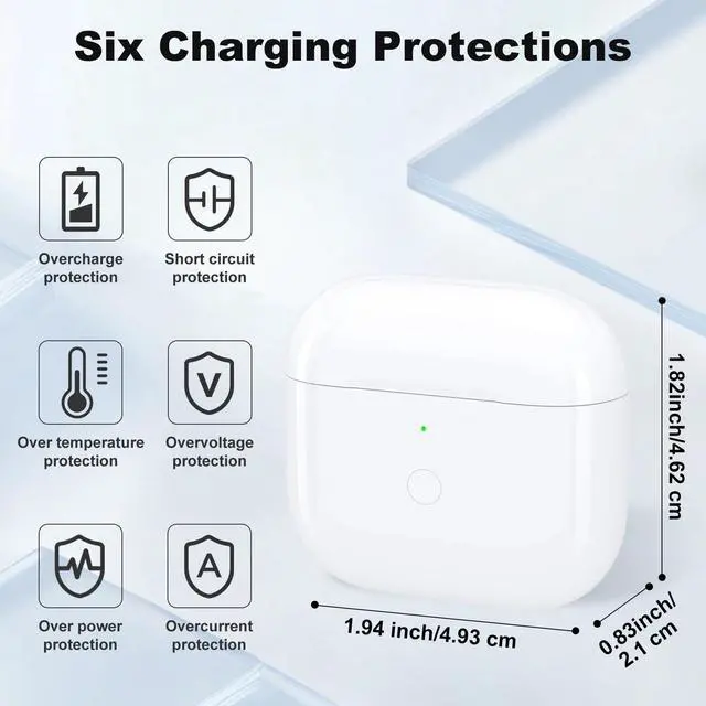 Alt view image 5 of 5 - Replacement Charging Case Compatible with Airpod 4th, Air Pod 4 Noise Cancelling Charging Case Replacement with USB-C Port, Air Pod Charging Caes Only for 4 Gen Noise Cancellation