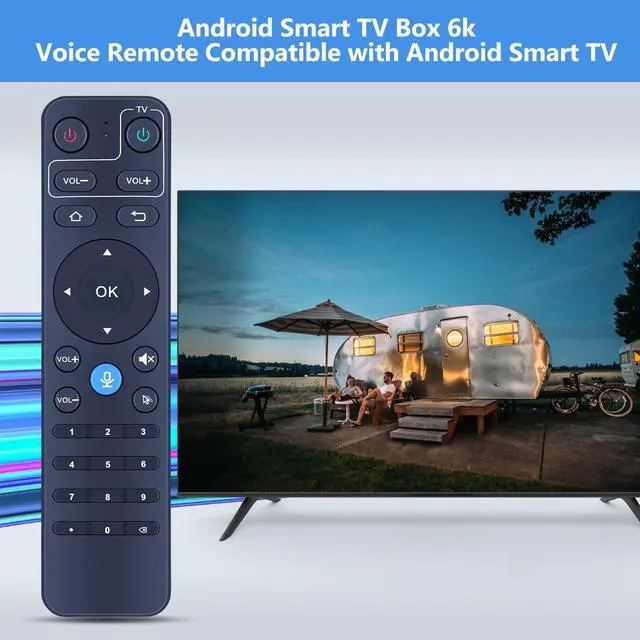 Alt view image 3 of 5 - PZL Voice Replacement Remote Control for StreamX X1 Pro Android Smart TV Box, for S5 MAX Android Smart TV Box 6k