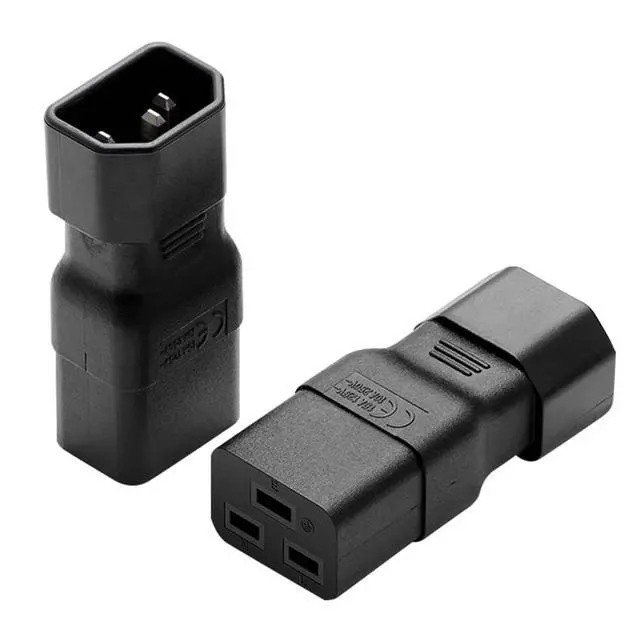 Alt view image 3 of 5 - JORINDO 10PCS IEC320 C14 to C19 Power Adapter Plug for PDU/UPS Server Rack, Data Center Equipment(250V 16A) (10 PCS IEC C14 to C19 AC Power Adapter)